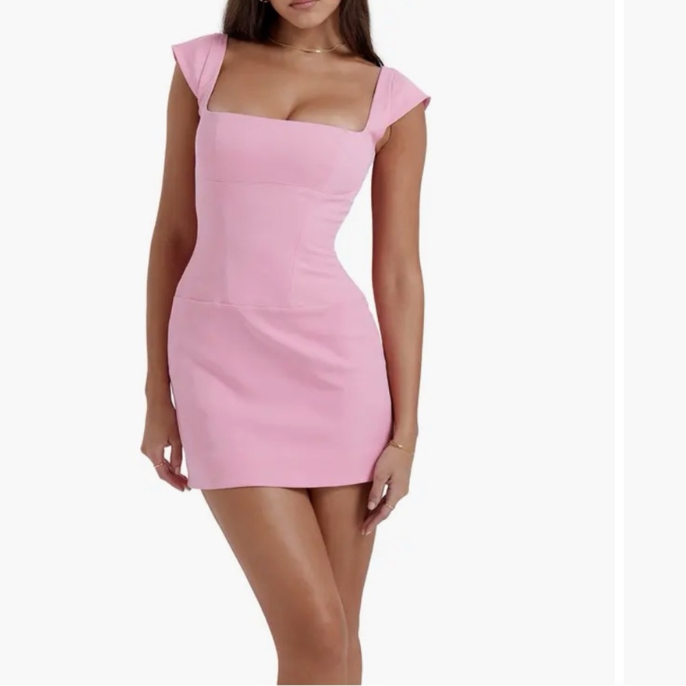 House of CB, Leonida Cap Sleeve Minidress